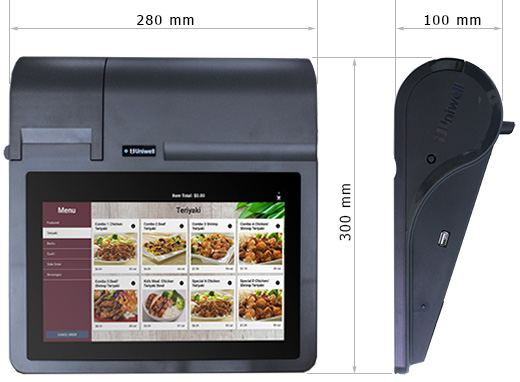 Dimensions :<br />
W280 X D300 x H110<br />
<br />
Net weight :<br />
2.1 kg
