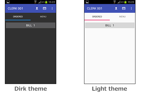 Dirk/Light theme